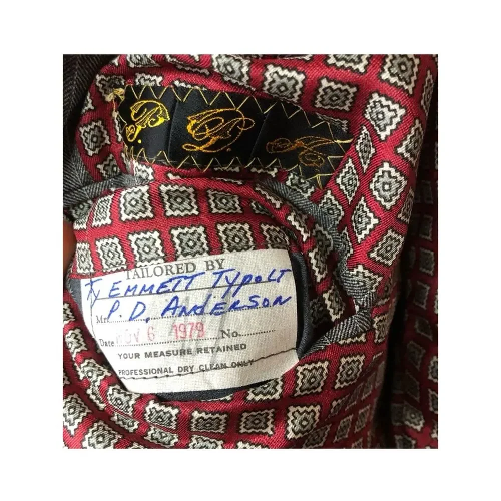 Men’s Specialty Made Suit Jacket, 42L. Vintage